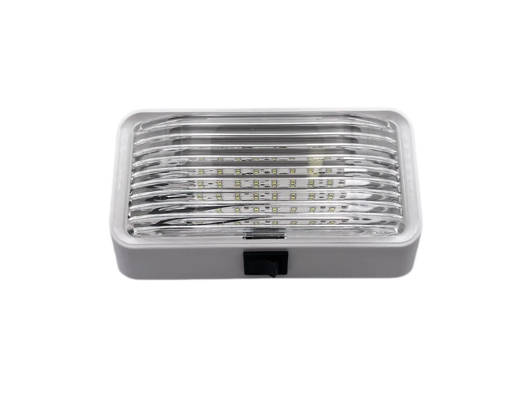 L870 – RV DESIGNER Porch Light, LED Bulb Rectangular 6 Inch Length x 3-1/2 Inch Width x 2-1/4 Inch Height Clear Lens ...